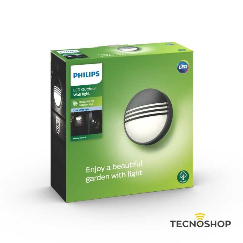 PHILIPS APPLIQUE LED TONDO "YARROW" NERO 6W 4000K - immagine 4