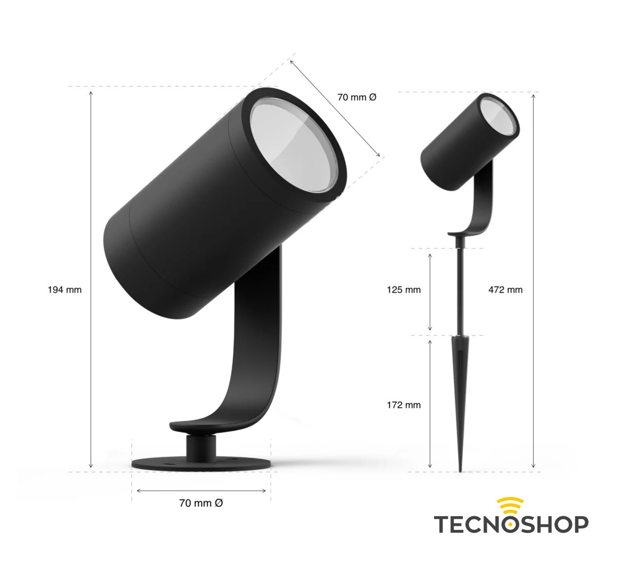 PHILIPS HUE KIT 3 FARETTI PER ESTERNO LILY - immagine 4