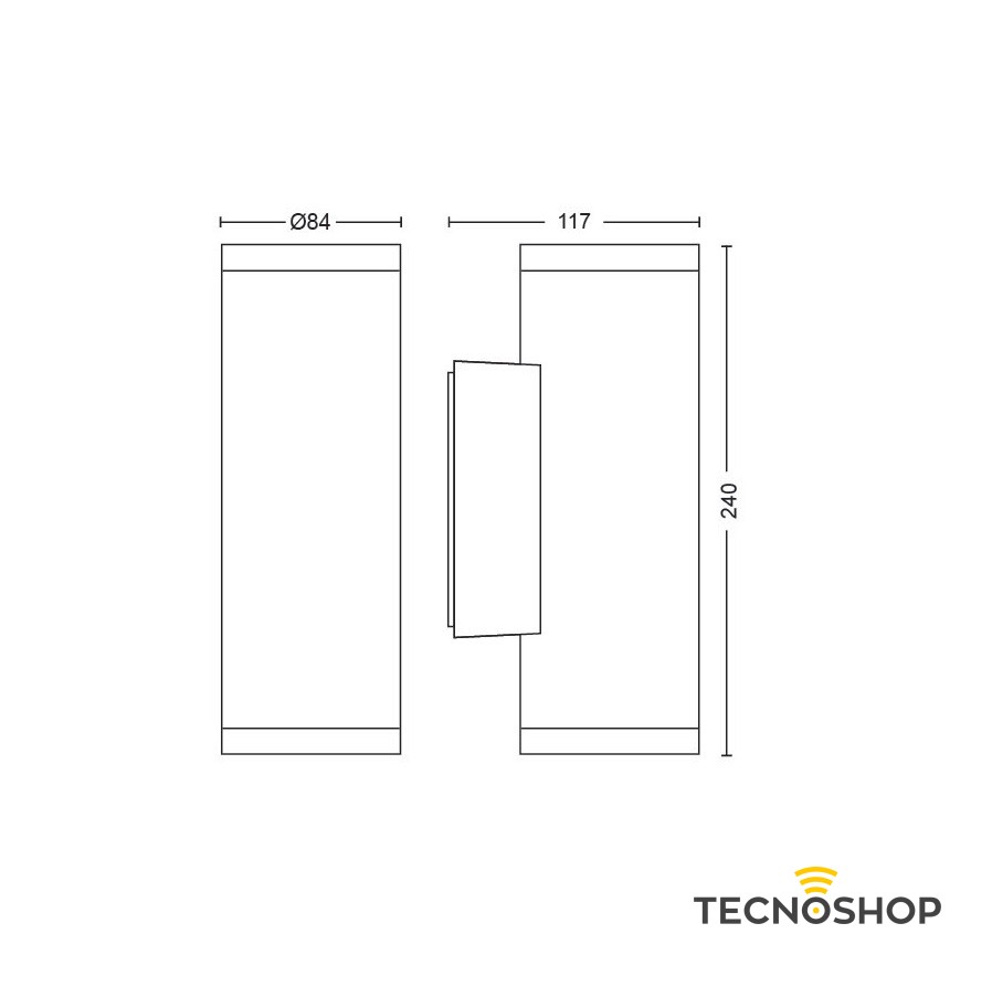 PHILIPS HUE LAMPADA DA PARETE NERA PER ESTERNI APPEAR - immagine 3