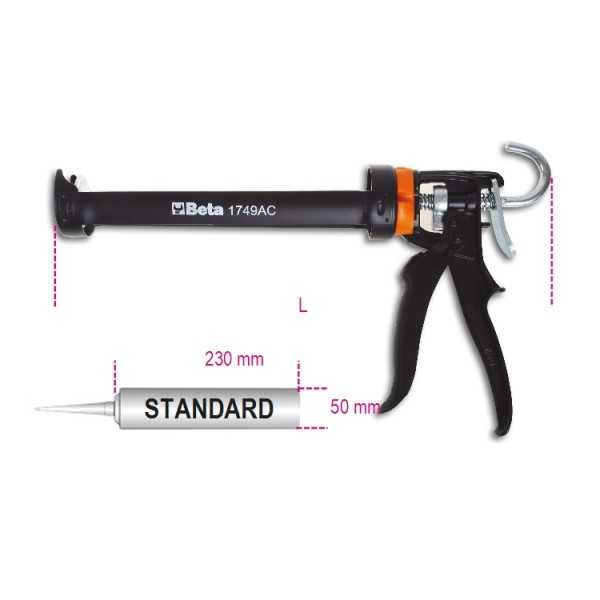 BETA PISTOLA IN LAMIERA PER ANCORANTI CHIMICI E CARTUCCE STANDARD - immagine 2