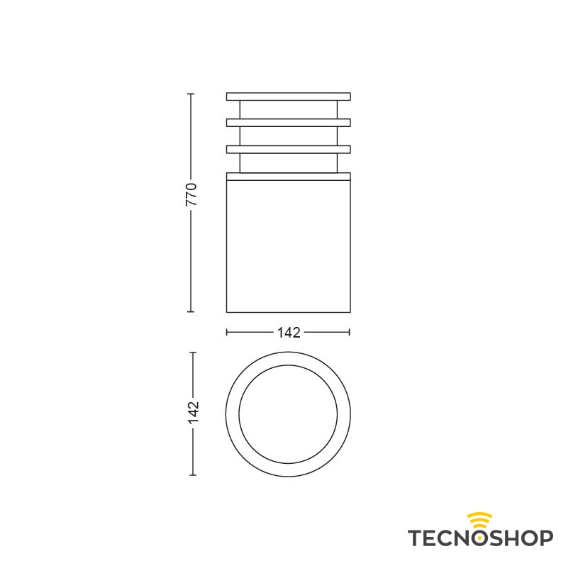 PHILIPS HUE PALETTO PER ESTERNI NERO LUCCA - immagine 3