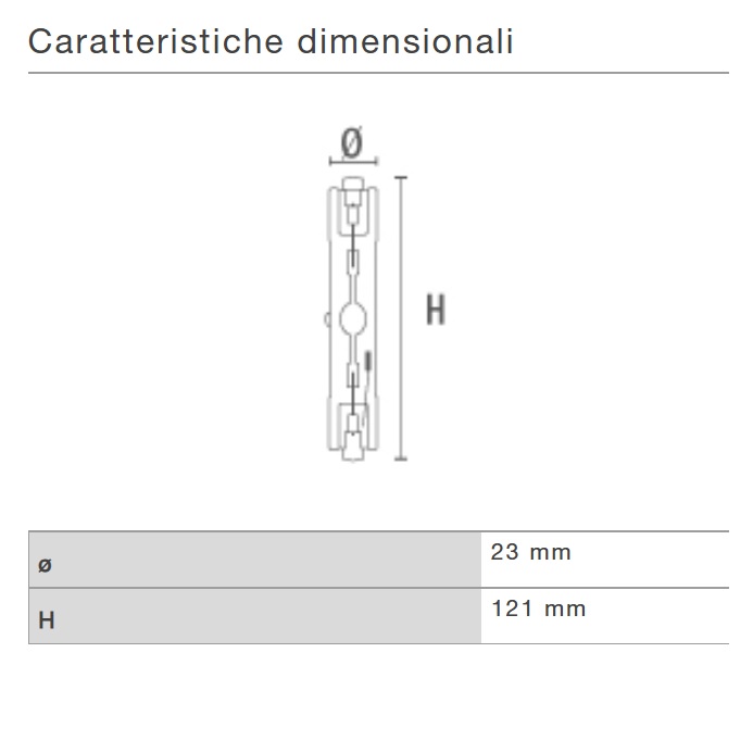 DURALAMP LAMPADA RX7S HDI-TS DA 70W/NDL IODURI METALLICI - immagine 3