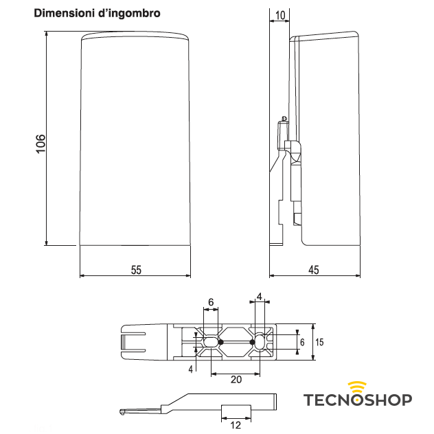 PERRY INTERRUTTORE CREPUSCOLARE MODELLO FEBO - immagine 2