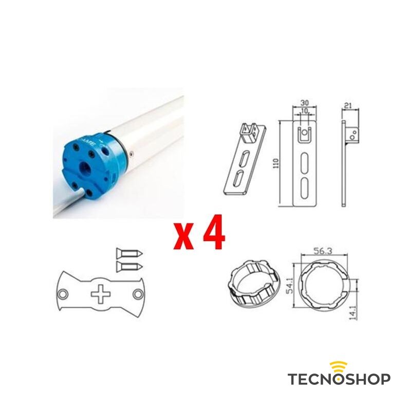 CAME MOTORE PER TAPPARELLA 001UY0021 MONDRIAN 30Nm - 55kg - immagine 3