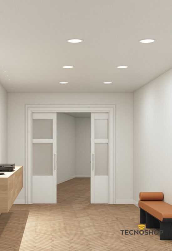 BENEITO FARETTO INCASSO TONDO AIR 22W 4000K D.23mm BIANCO - immagine 2