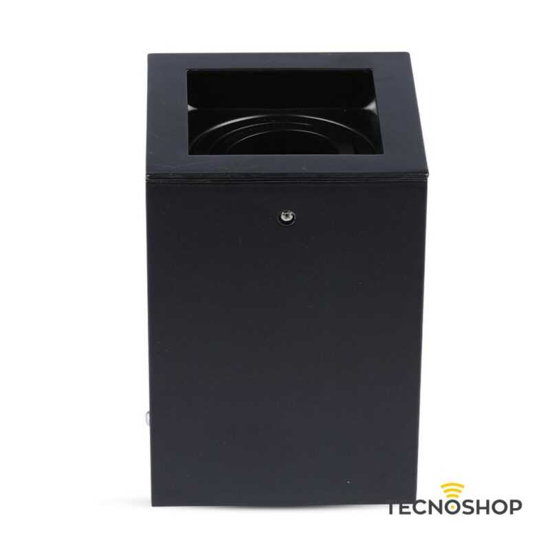 CUBO A SOFFITTO 1xGU10 IN ALLUMINIO NERO - immagine 3