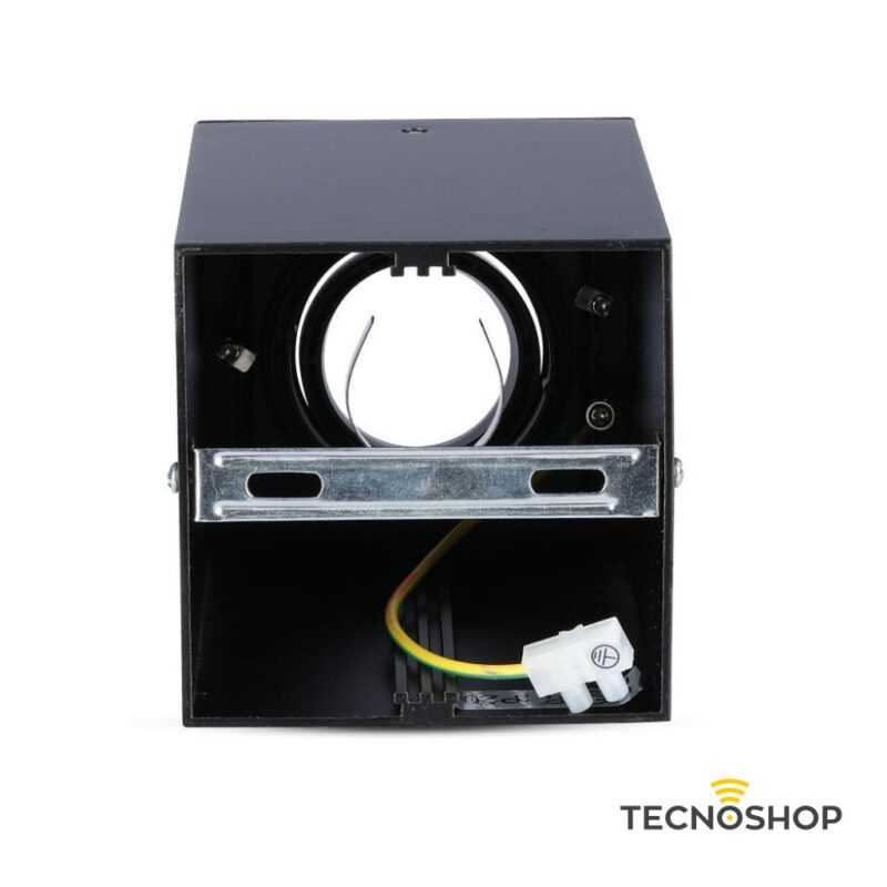 CUBO A SOFFITTO 1xGU10 IN ALLUMINIO NERO - immagine 4