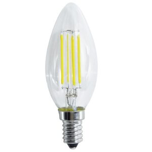 LIFE LAMPADA LED CANDELA FILAMENTO TRASPARENTE E14 4,5W 3000K 470LM