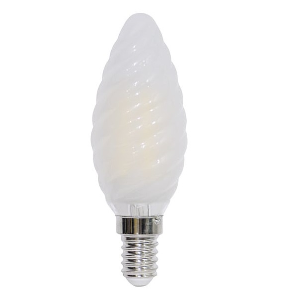 LIFE LAMPADA LED TORTIGLIONE FILAMENTO OPACA E14 4,5W 2700K 470LM