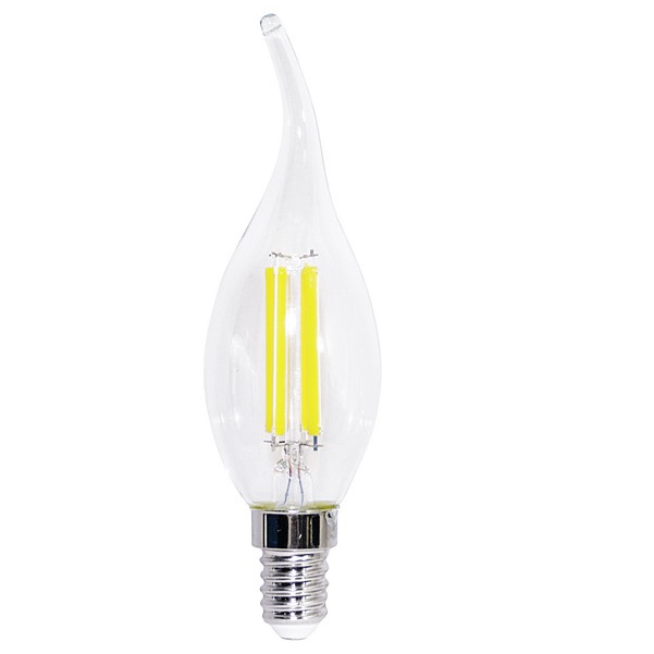 LIFE LAMPADA LED FIAMMA FILAMENTO TRASPARENTE E14 4,5W 4000K 470LM
