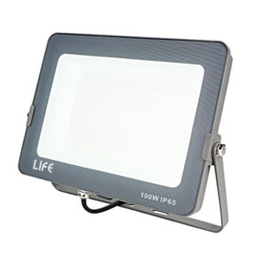 LIFE FARETTO LED SLIM GRIGIO IP65 100W 4000K 10000lm