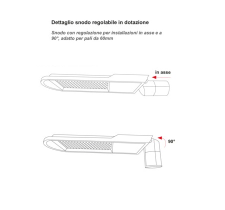 LIFE ARMATURA STRADALE LED CON PANNELLO SOLARE 3000LM 4000K IP65 - immagine 4