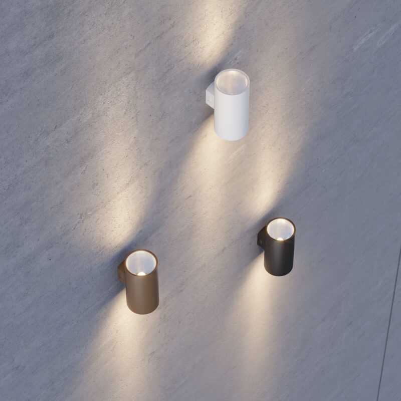 BENEITO APPLIQUE "SUNSET" ROUND 16W TRICOLOR IN POLICARBONATO BIANCO - immagine 5