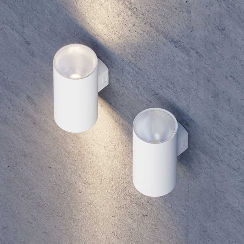 BENEITO APPLIQUE "SUNSET" ROUND 16W TRICOLOR IN POLICARBONATO BIANCO - immagine 4