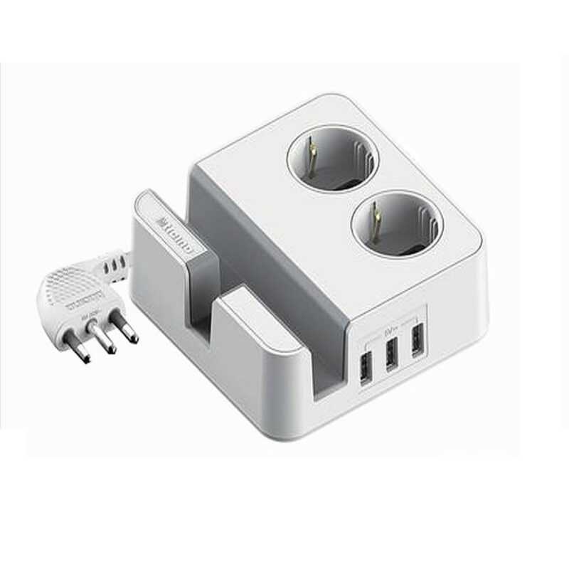 BTICINO MULTIPRESA DA SCRIVANIA CON 3 PRESE USB 5V + 2 PRESE SCHUKO - immagine 2