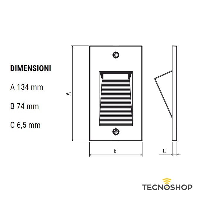 GOCCIA MASCHERA DI RIVESTIMENTO 5452 "QUANTUM" ANTRACITE - immagine 2
