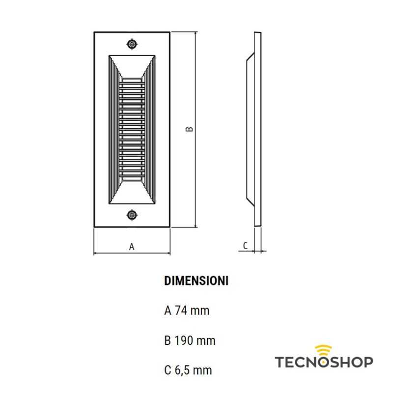 GOCCIA MASCHERA DI RIVESTIMENTO 5466 “QUANTUM” GRIGIO ALLUMINIO - immagine 2