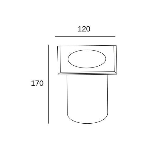 LEDS INTERRATO INOX AISI316 CARRABILE QUADRO MODELLO GEA GU10 IP67 - immagine 3