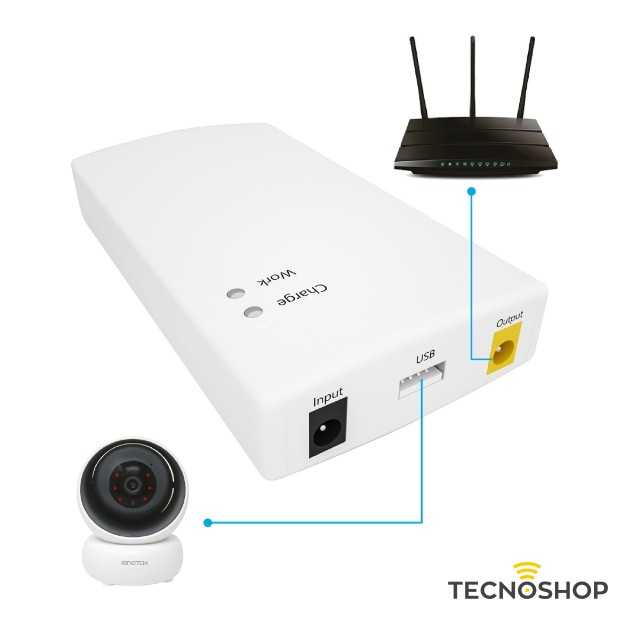 MINI UPS 30W PER DISPOSITIVI 12V E USB - immagine 5