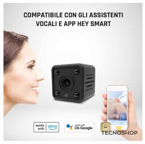 MINI TELECAMERA WIFI DA INTERNO HD 720p - immagine 6