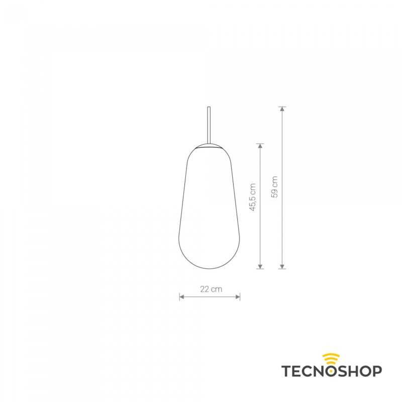 NOWODVORSKI SOSPENSIONE IN VETRO "CAMELEON PERA L" TRASPARENTE/ORO - immagine 4