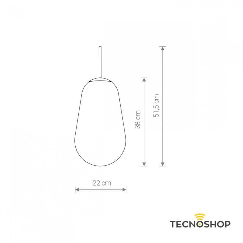 NOWODVORSKI SOSPENSIONE IN VETRO "CAMELEON PERA M" TRASPARENTE/ORO - immagine 3