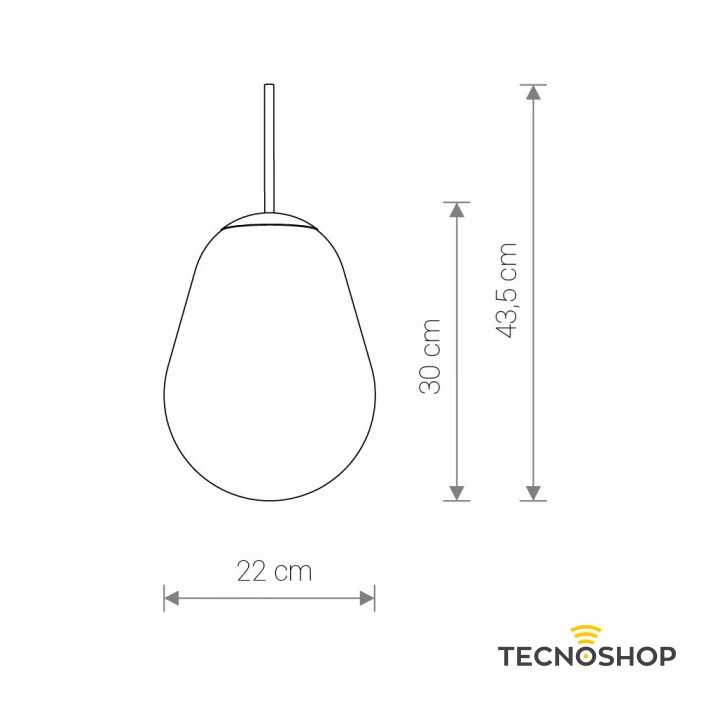NOWODVORSKI SOSPENSIONE IN VETRO "CAMELEON PERA S" TRASPARENTE/ORO - immagine 2