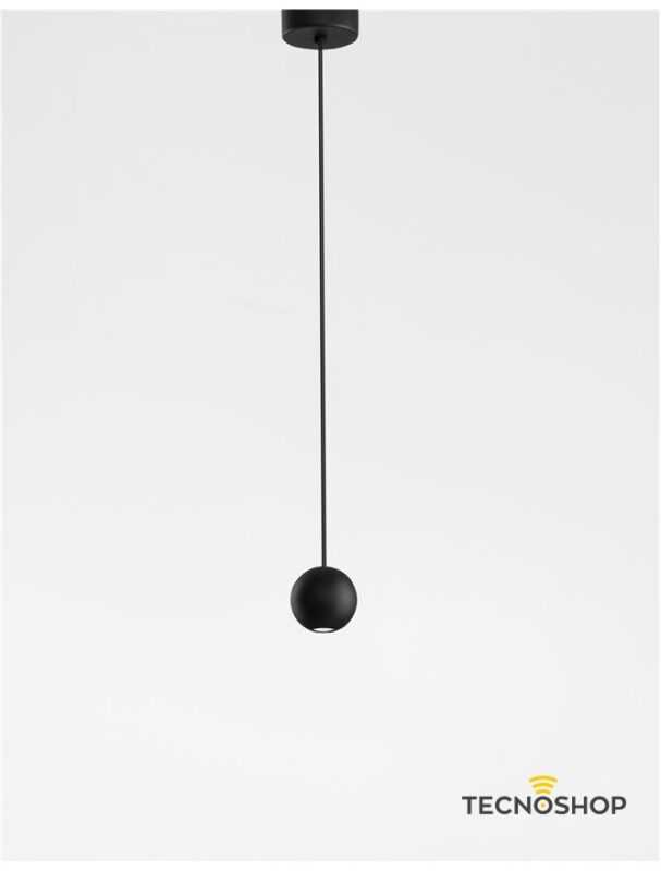 NOVALUCE SOSPENSIONE LED "NOCCI" 4.5W 3000K 158cm NERA - immagine 3