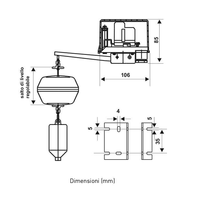 FANTINI COSMI LIVELLOSTATO GALLEGIANTE TRIPOLARE - immagine 2