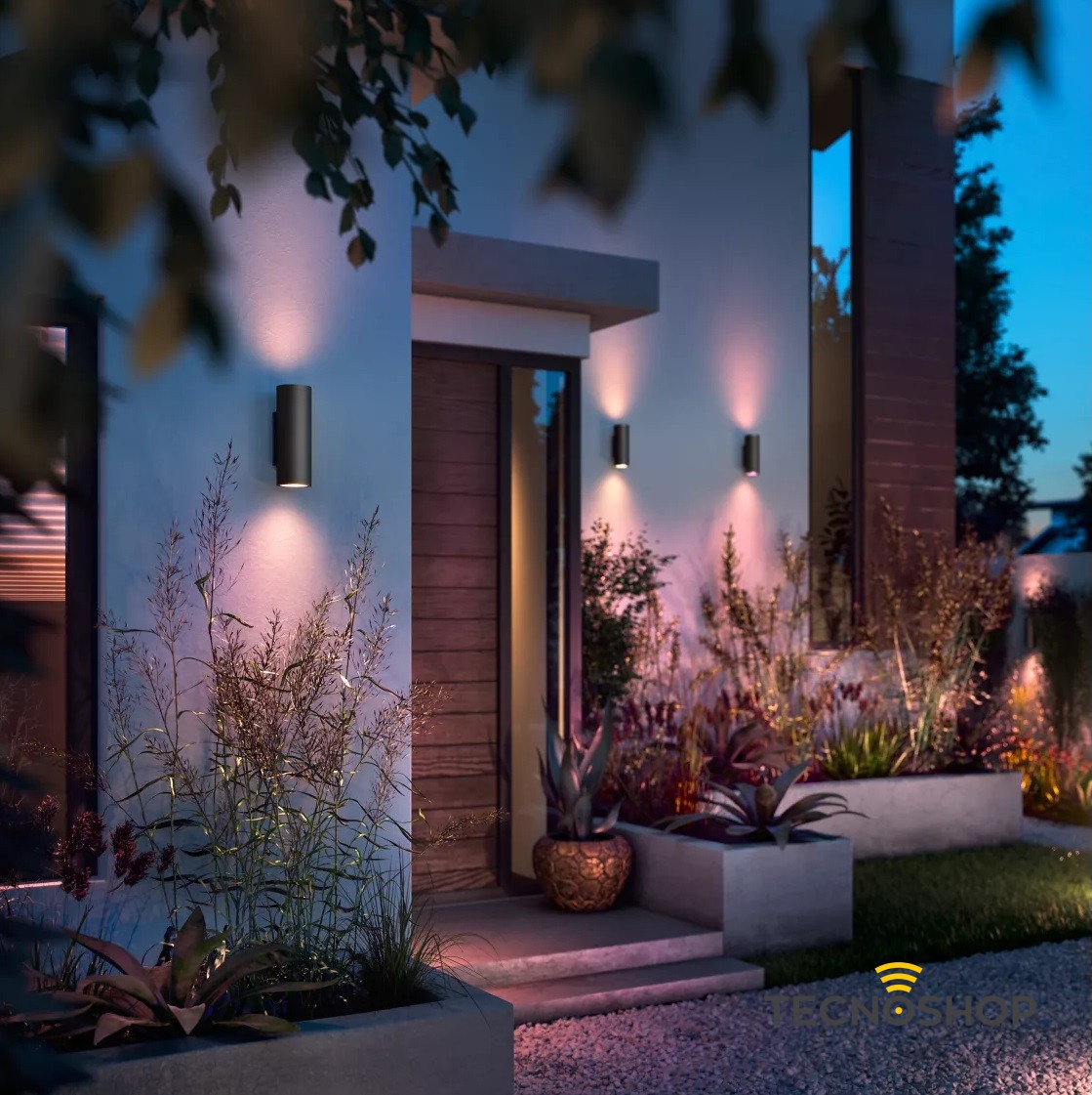 PHILIPS HUE LAMPADA DA PARETE NERA PER ESTERNI APPEAR - immagine 6