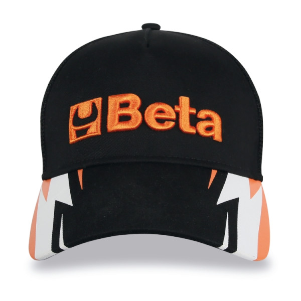 BETA CAPPELLINO TRUCKER NERO CON VISIERA CURVA - immagine 2