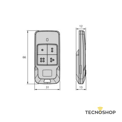 BFT TRASMETTITORE BICANALE D112306 MITTO COOL C2 - immagine 3