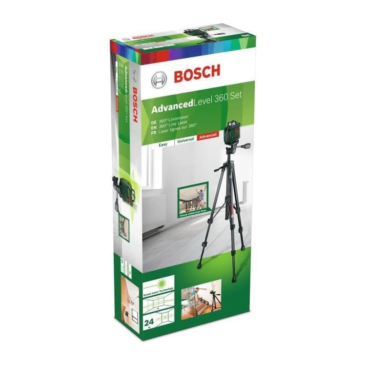 BOSCH KIT LIVELLA LASER ADVANCELEVEL 360° 4x1,5V (AA) CON TREPPIEDE - immagine 3