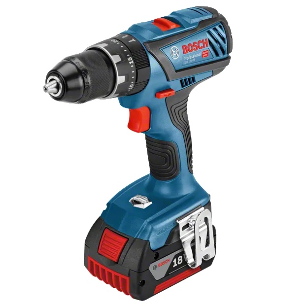 BOSCH TRAPANO A PERCUSSIONE GSB 18V-28 CON 2 BATTERIE 2Ah E CARICABATTERIE - immagine 2