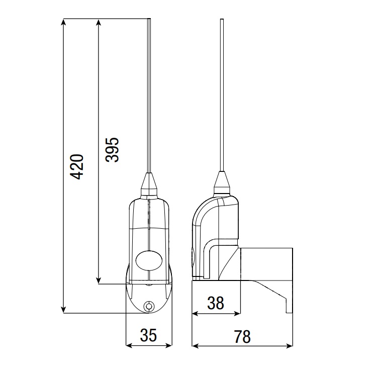 CAME ANTENNA TOP-A862N ACCORDATA 868,35 MHz - immagine 2