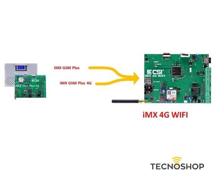 CSI CENTRALE IMX 4G WIFI - 8 ZONE - 80 RADIO CON TASTIERA A BORDO - immagine 3