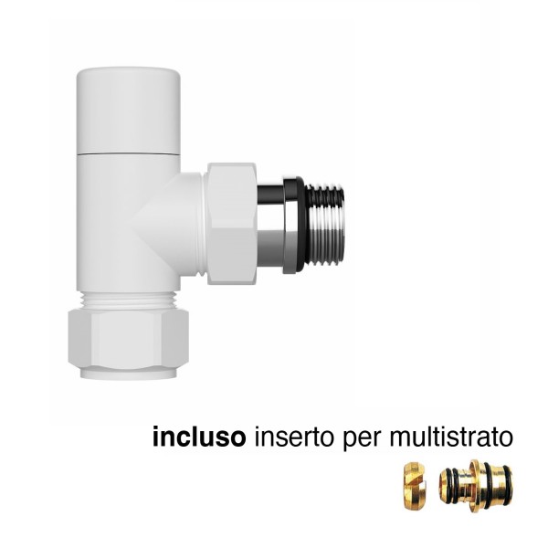MAGMA DETENTORE PER RADIATORE DA 1/2" ARREDO BIANCO LUDICO