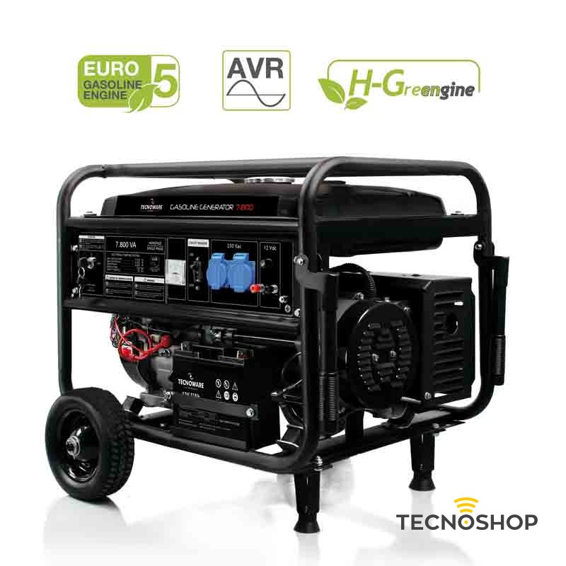 TECNOWARE GENERATORE A BENZINA DA 7800VA (5KW) 220V CON ACCENSIONE ELETTRICA - immagine 2