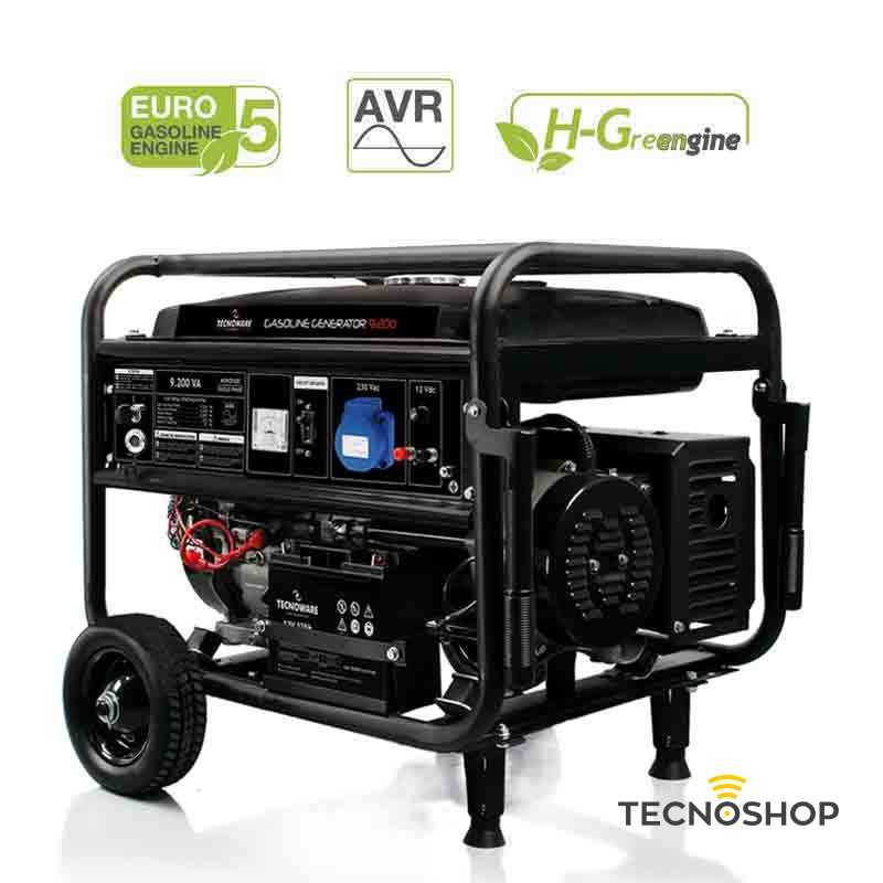 TECNOWARE GENERATORE A BENZINA DA 9200VA (6kW) 220V SENZA AVVIATORE - immagine 2