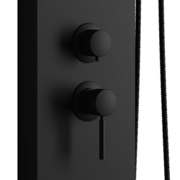 COLONNA DOCCIA IN ACCIAIO INOX NERO OPACO MODELLO SIRIO - immagine 6