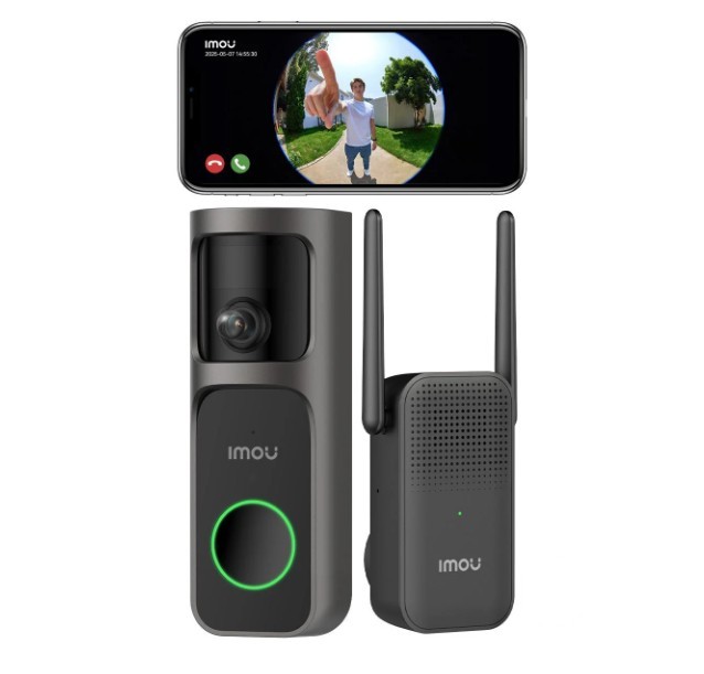 IMOU KIT VIDEOCAMPANELLO A BATTERIA 2,5K (4MP) + CICALINO WIRELESS - immagine 2