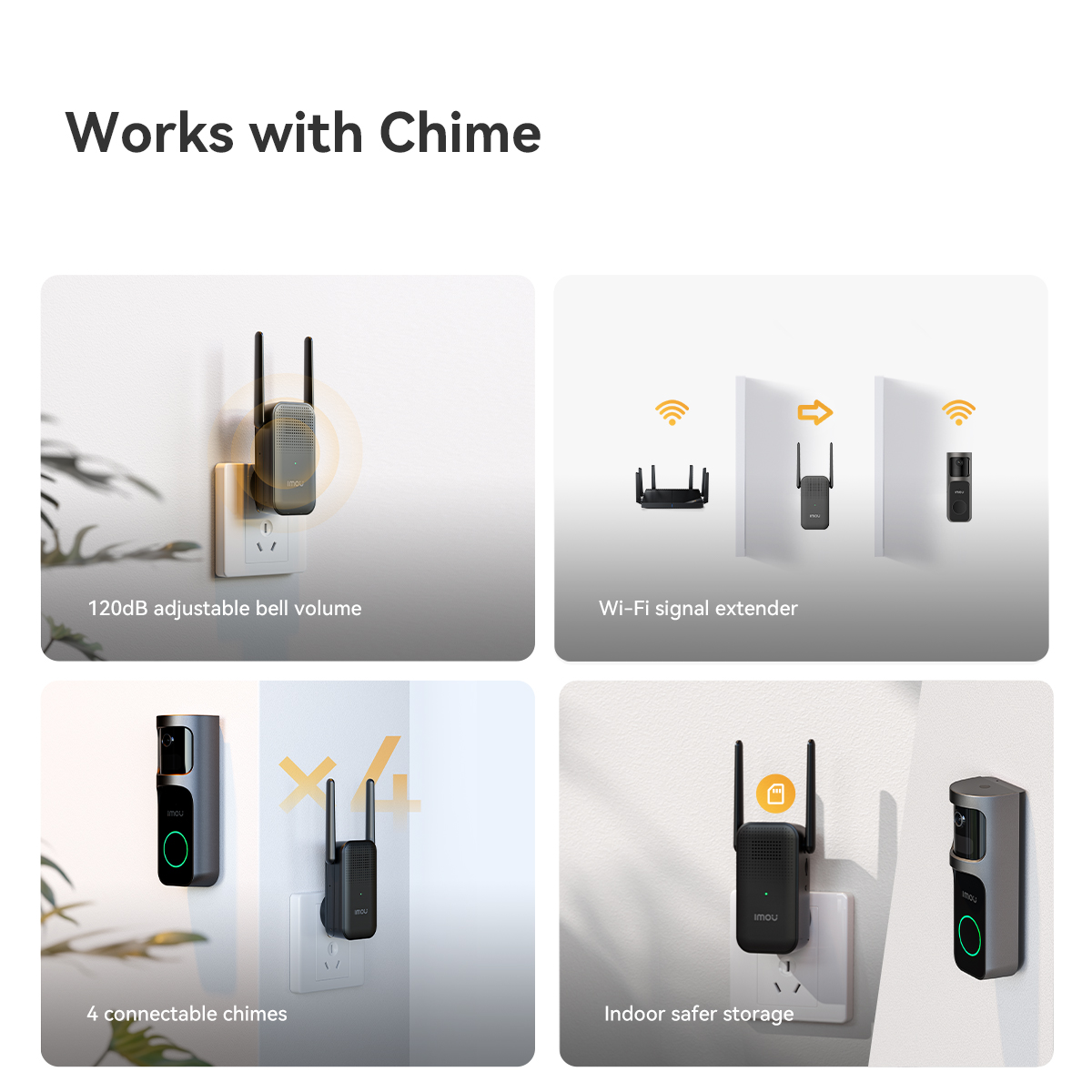 IMOU KIT VIDEOCAMPANELLO A BATTERIA 2,5K (4MP) + CICALINO WIRELESS - immagine 5