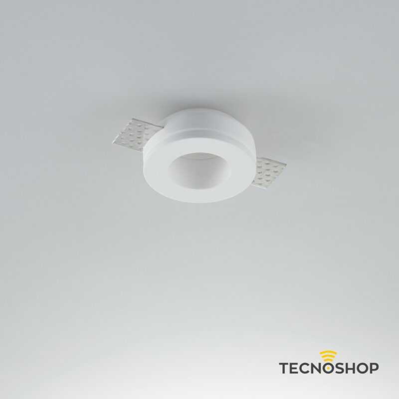 INTEC FARETTO INCASSO TONDO “INC-MINI-R1” IN GESSO 1XGU10 - immagine 3