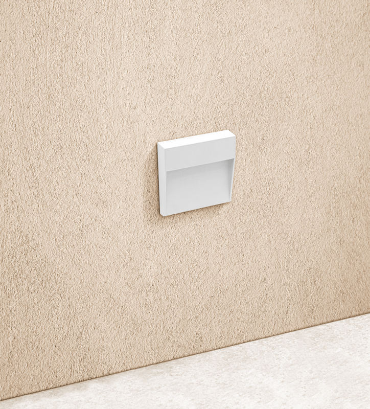 CENTURY SEGNAPASSO PASEO 4W 400LM 4000K 105X105 CM - QUADRATO BIANCO - immagine 3