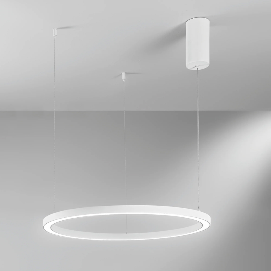 INTEC SOSPENSIONE LED CIRCOLARE "HOOP" 60W D.120cm TRICOLOR BIANCA - immagine 2