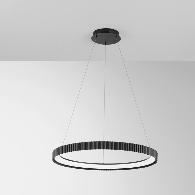 INTEC SOSPENSIONE LED NIKE 58W DIP-CCT 2700K/3200K/4000K NERA - immagine 2