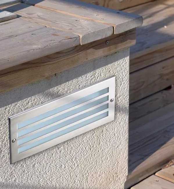 LEDS-C4 SEGNAPASSO "HERCULES" 1xE27 SILVER CON GRIGLIA - immagine 2