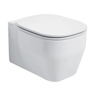 VASO WC SOSPESO IN CERAMICA BIANCA SERIE GLAZE CON KIT