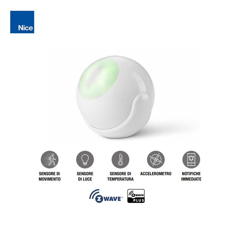 NICE SENSORE DI MOVIMENTO - LUCE E TEMPERATURA MOTION-CONTROL - YUBII SMART HOME - immagine 2