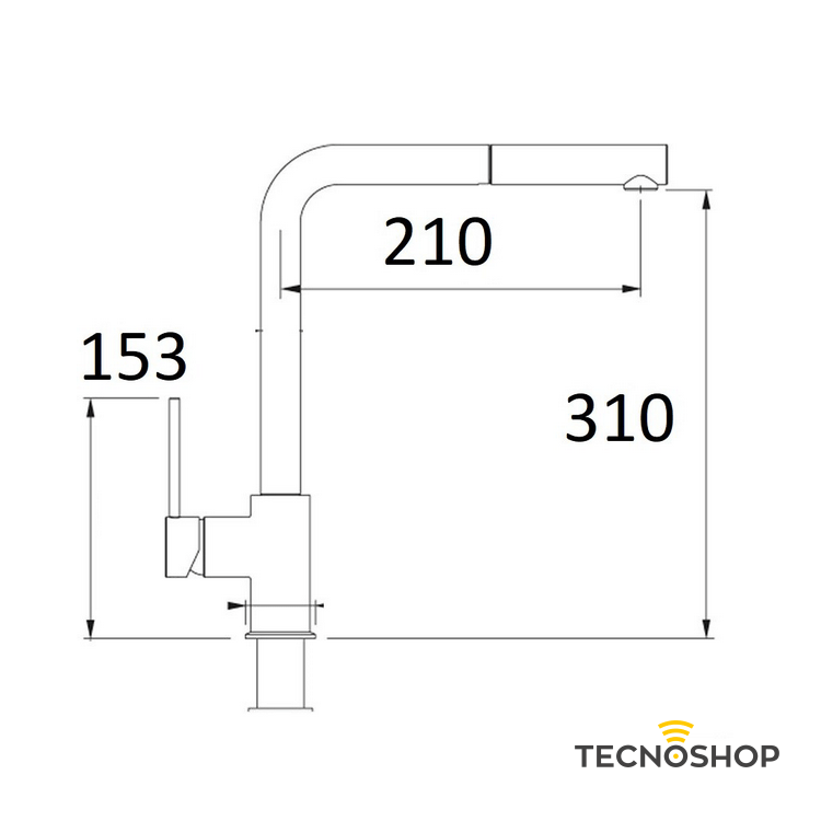 SPHERA MISCELATORE LAVELLO CUCINA NERO OPACO CON DOCCIA ESTRAIBILE - immagine 2